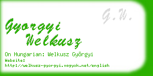 gyorgyi welkusz business card