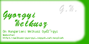 gyorgyi welkusz business card